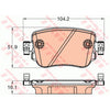 TRW REAR BRAKE PADS GDB2042 FOR VAG VW SHARAN, PASSAT, CADDY, POLO VI, AUDI A1, Q3, SEAT LEON - aspiremotorsport