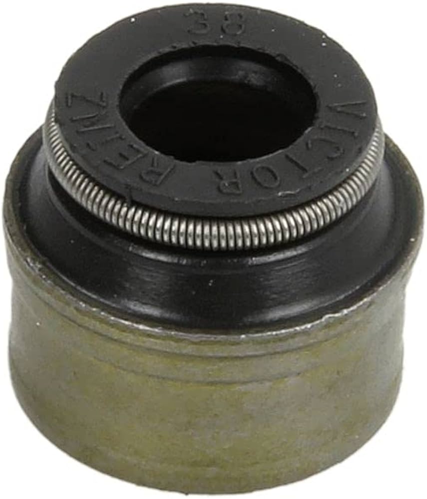 Set of 16 VICTOR REINZ 70-31306-00 valve stem seals in black, made from fluoride rubber for engine oil leak prevention.