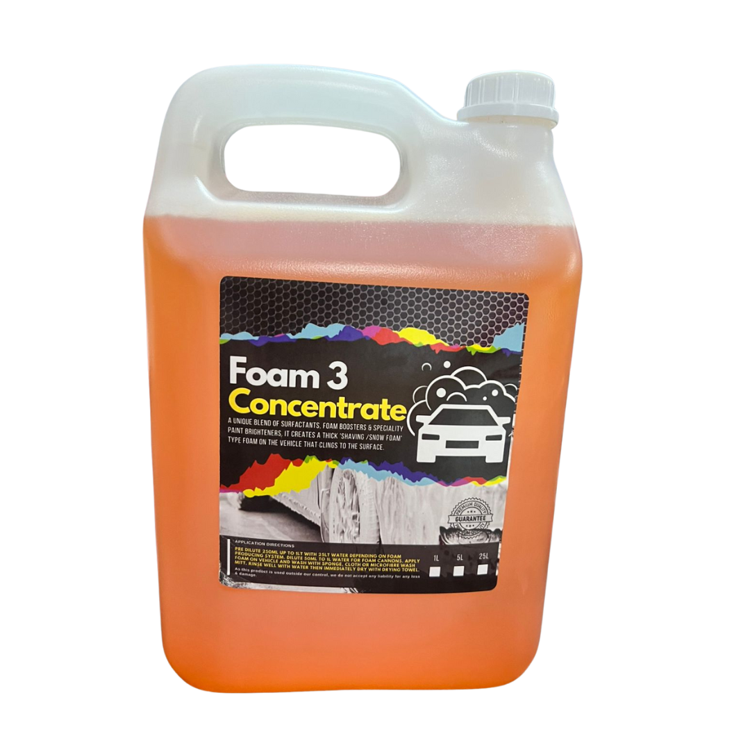 Foam 3 Concentrate – High-Foaming Vehicle Wash Solution