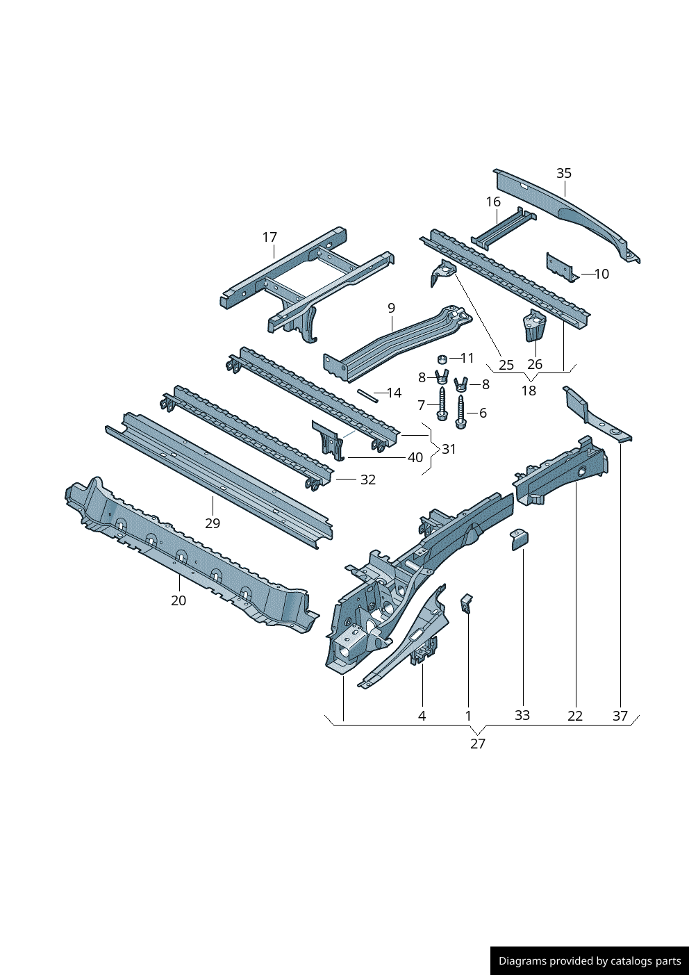 Volkswagen Hexagon Bolt WHT002108 for Caddy (2004-2021) – Genuine New ...