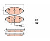 Volkswagen Passat Front Brake Pads TRW GDB 2114 - aspiremotorsport