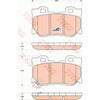 TRW REAR BRAKE PADS GDB3515 for Nissan 370Z/Infiniti - aspiremotorsport