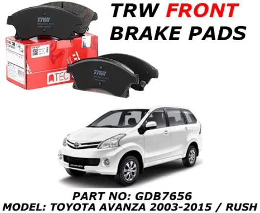 TRW FRONT PADS GDB7656 for Toyota Avanza - aspiremotorsport